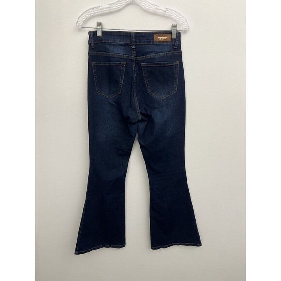 Stag Women’s Jeans Blue Denim Size 5/25 Stretch Flare Leg Mid Rise - Picture 3 of 11